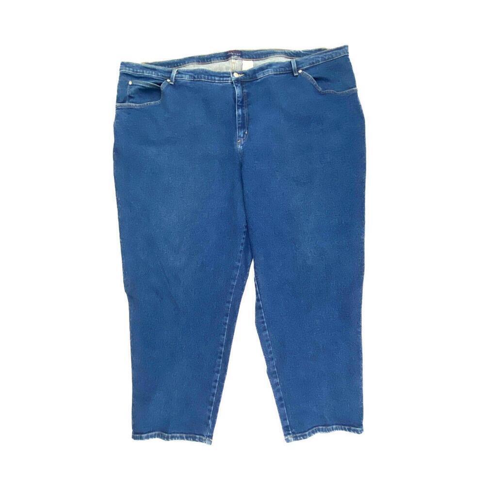CST Blues Straight Leg Women's size‎ 34W Dark Wash Blue Denim Jeans